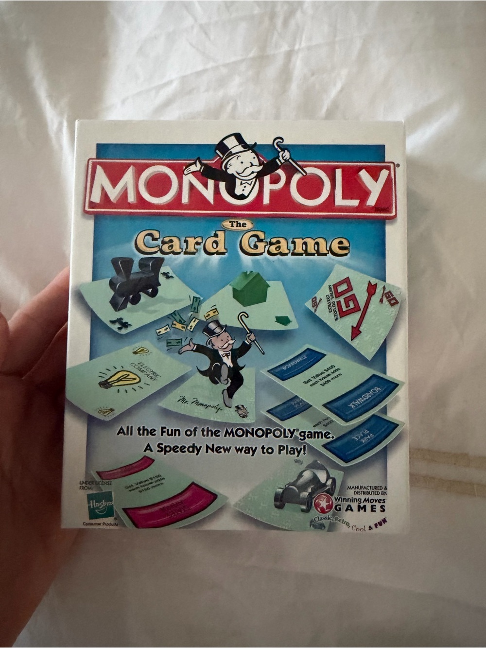 Monopoly Card Game by Monopoly - White and Blue Box